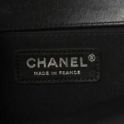 Chanel Calfskin Pleated Medium Boy Flap Black 5 of 8