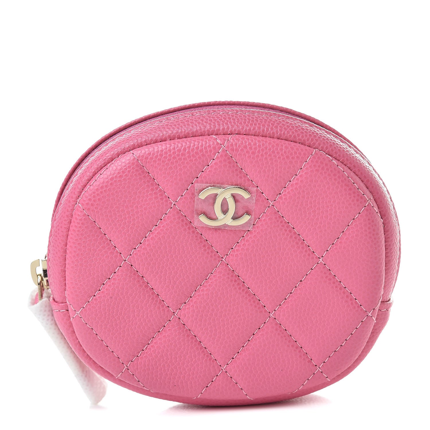 Chanel Iridescent Caviar Quilted Zip Around Classic Coin Purse Pink 1 of 7