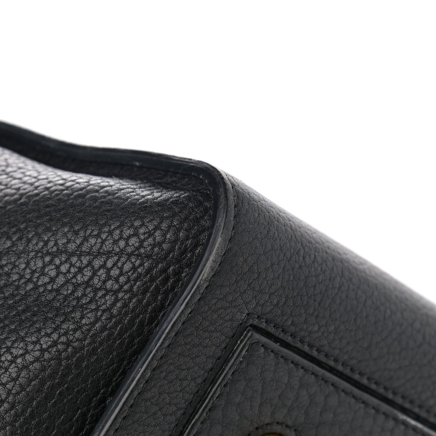 Celine Crisped Calfskin Medium Tie Knot Tote Black 8 of 16