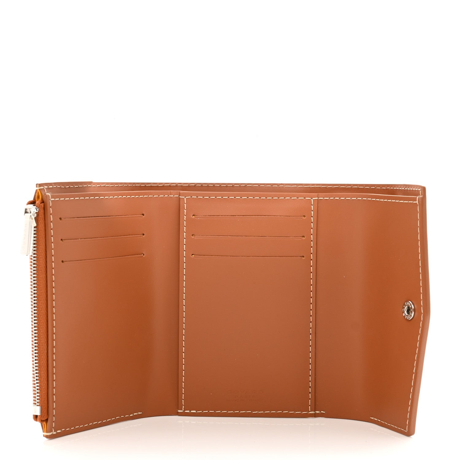 Goyard Goyardine Saint-Gabriel Compact Wallet Black Gold 5 of 7