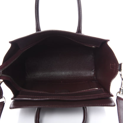 Celine Smooth Calfskin Nano Luggage Burgundy 8 of 32