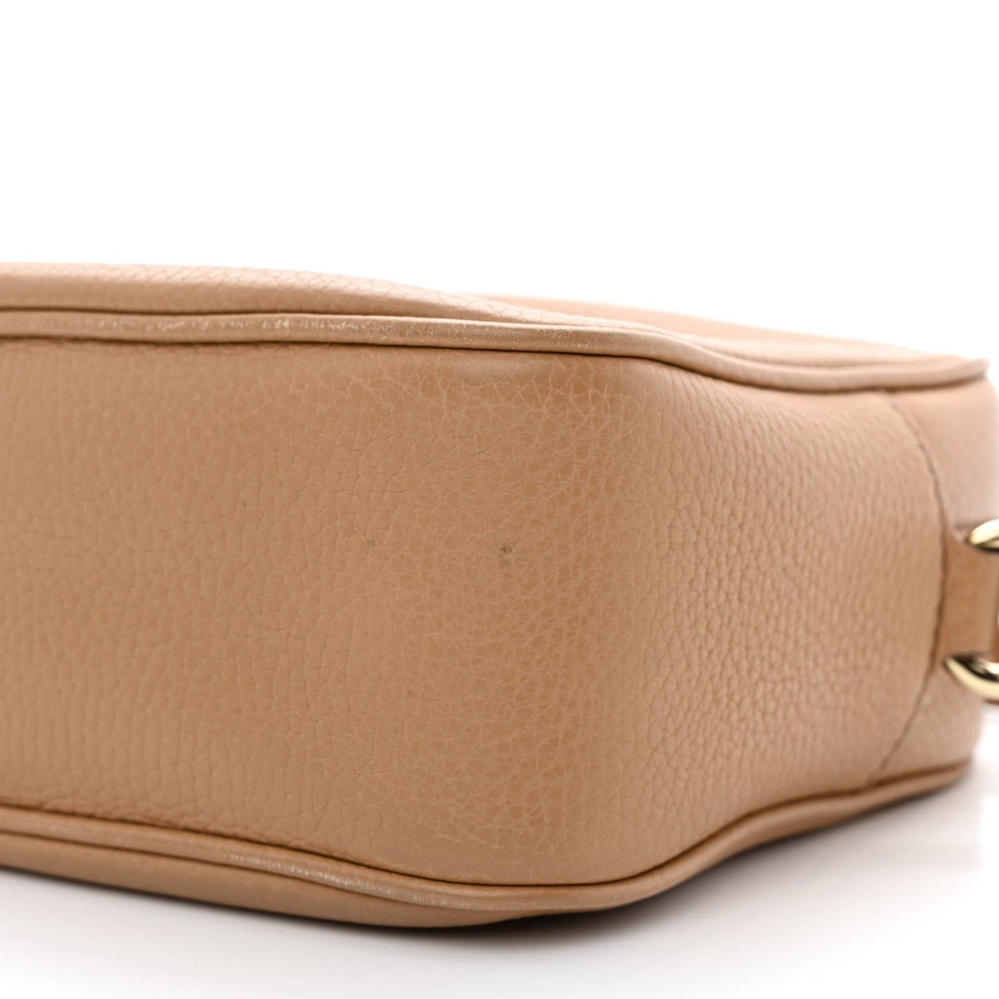 Pebbled Calfskin Small Soho Disco Bag Camelia