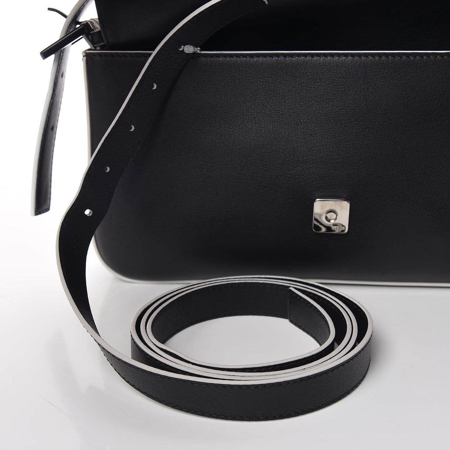 Vitello Dolce Elite Monster Eyes Bi-Color Baguette Black Yellow