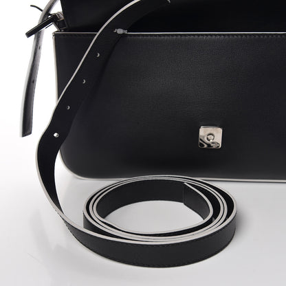 Fendi Vitello Dolce Elite Monster Eyes Bi-Color Baguette Black Yellow 9 of 13