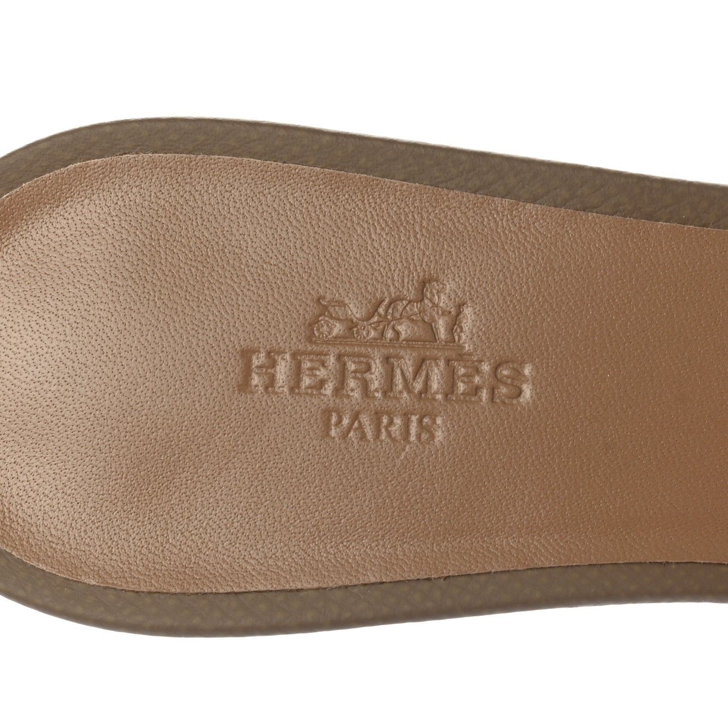 Hermes Epsom Oasis Sandals 37 Etoupe 7 of 9