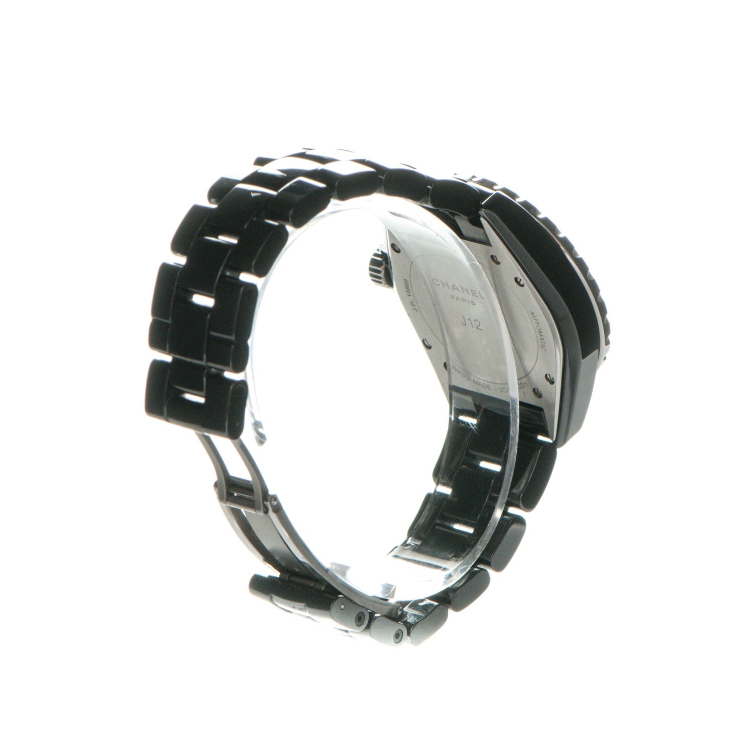 Chanel Stainless Steel Ceramic 38mm J12 Automatic Watch Black 5 of 7