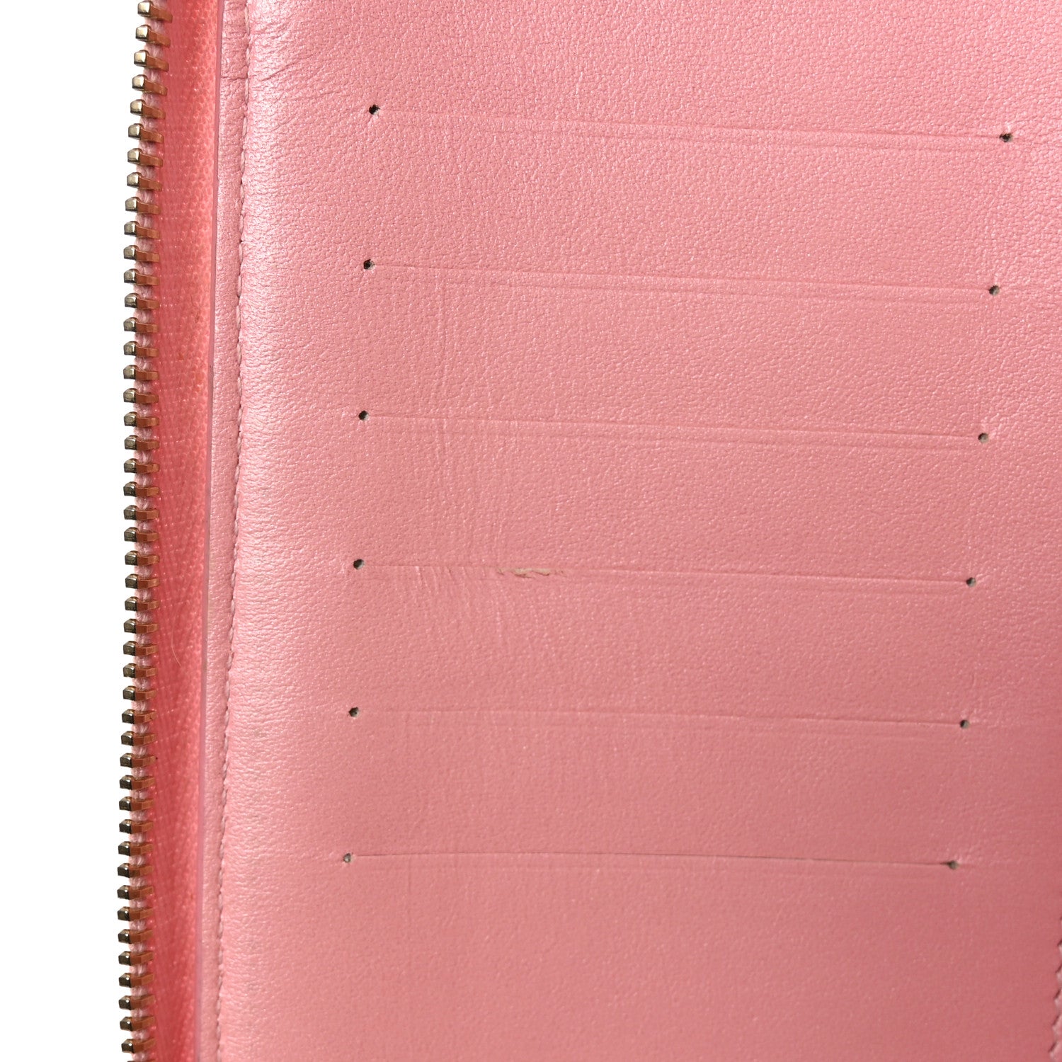 Chanel Iridescent Caviar Quilted Large Zip Around Organizer Wallet Pink 10 of 19