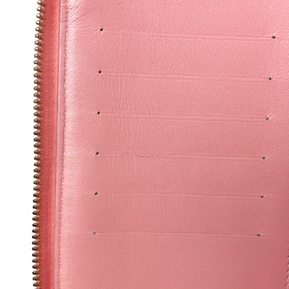 Chanel Iridescent Caviar Quilted Large Zip Around Organizer Wallet Pink 10 of 19