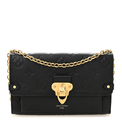 Louis Vuitton Empreinte Vavin Chain Wallet Black 1 of 10