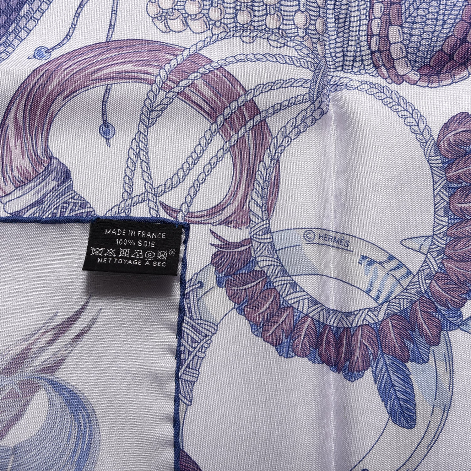 Hermes Silk Bracelets de Lumiere Scarf 90 3 of 4