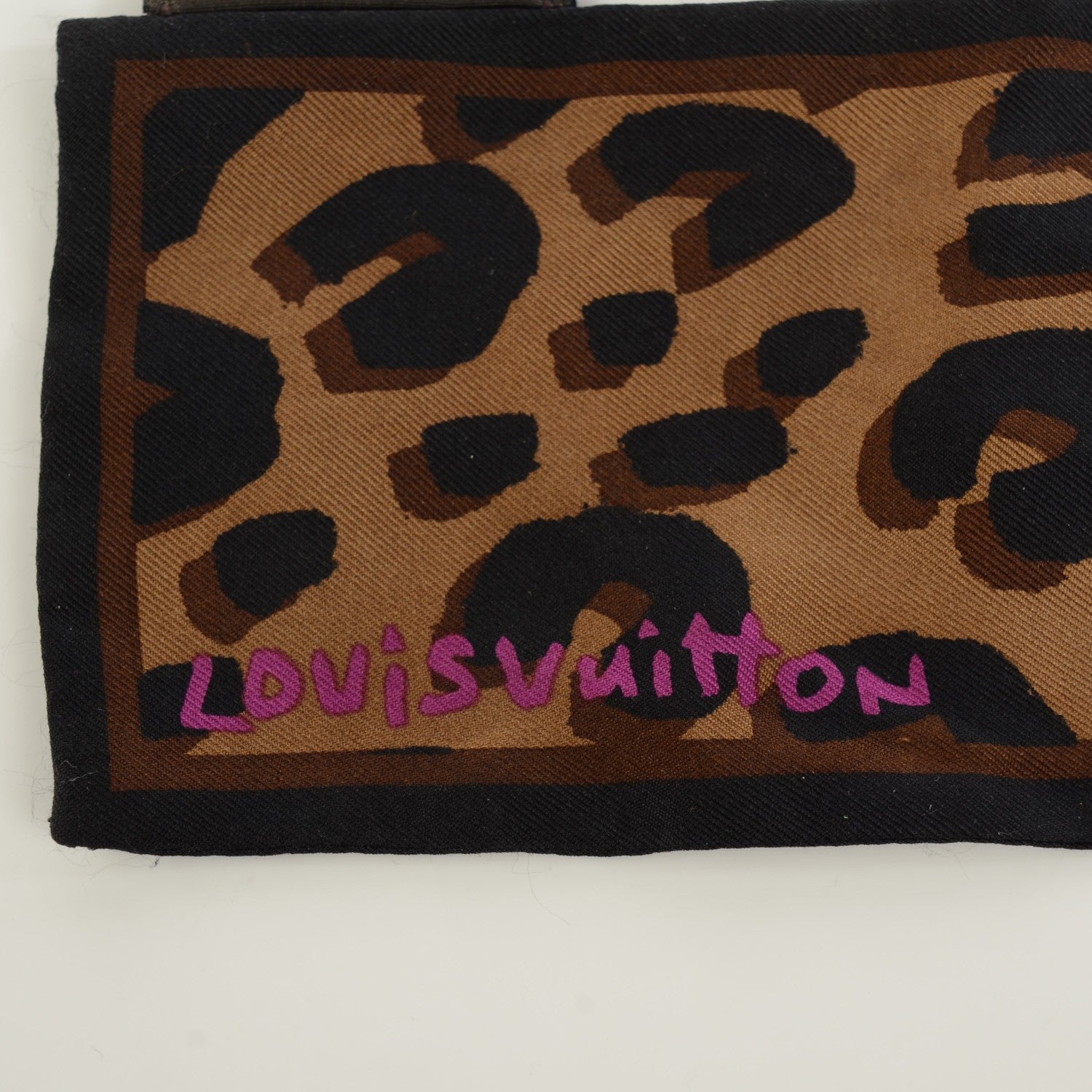 Louis Vuitton Silk Leopard Bandeau Scarf Marron 5 of 5