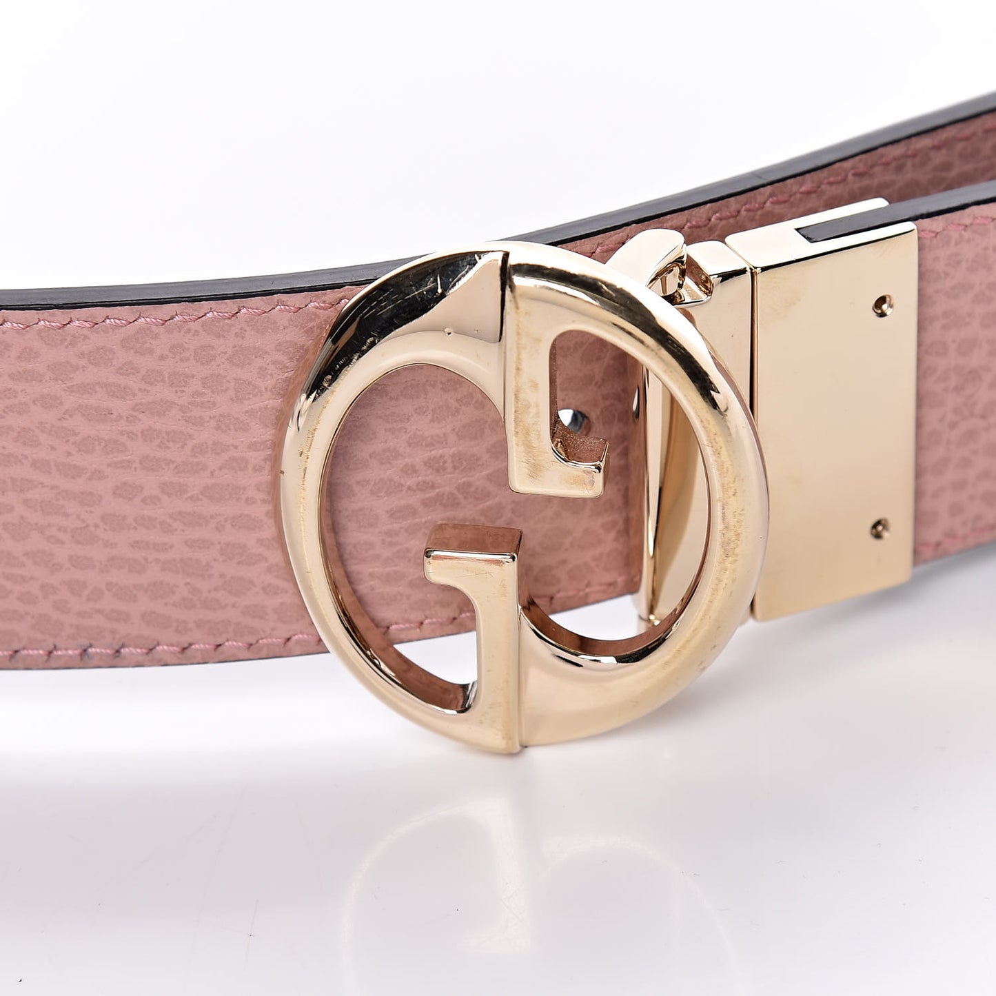 Calfskin 1973 Reversible Belt 100 40 Black Pink