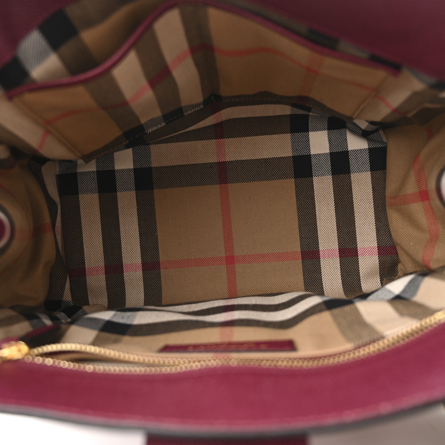 Soft Grain Medium Buckle Tote Dark Plum