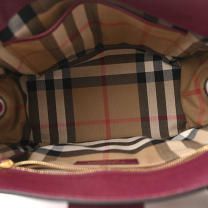 Burberry Soft Grain Medium Buckle Tote Dark Plum 5 of 11