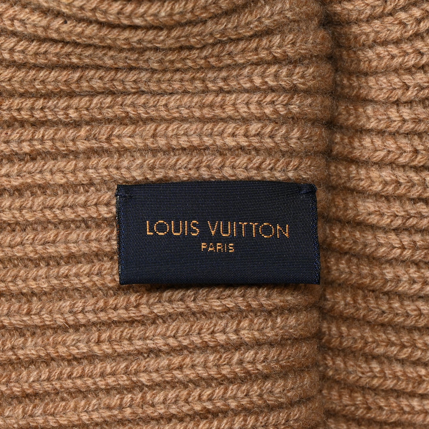 Cashmere LV Ahead Bonnet Beanie Camel