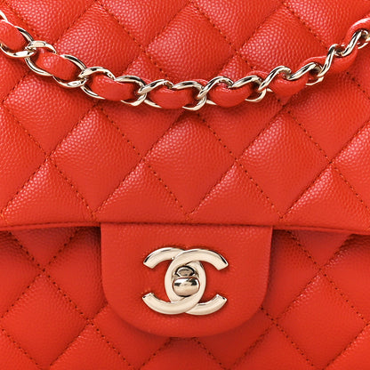 Chanel Caviar Quilted Medium Double Flap Red 9 of 11