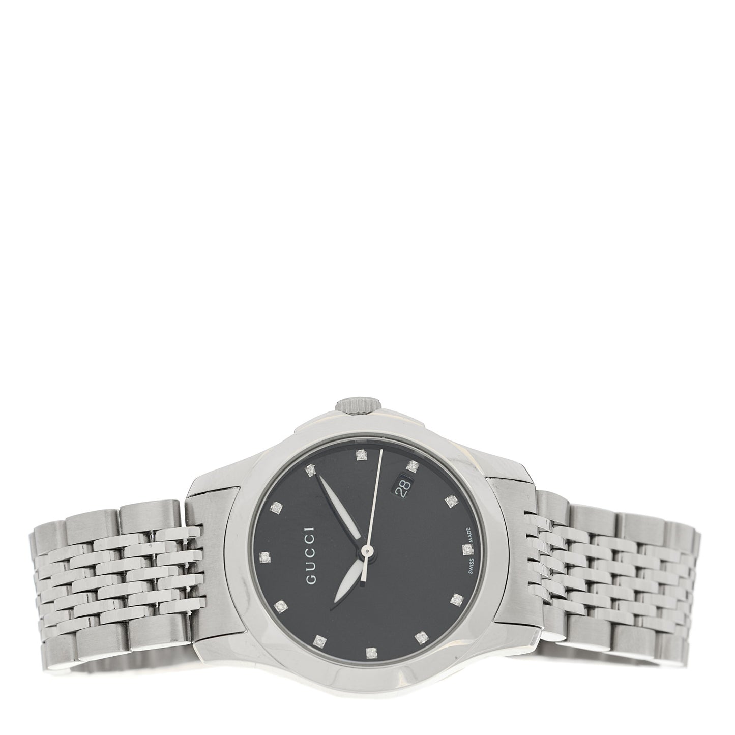 Stainless Steel Diamond 27mm G-Timeless Quartz Watch Black