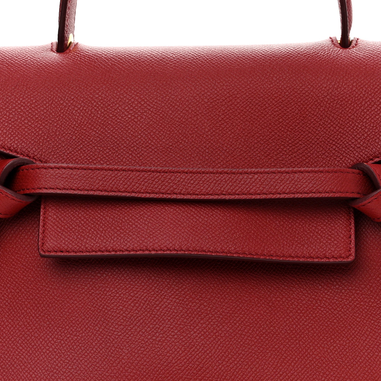 Celine Baby Grained Calfskin Micro Belt Bag Ruby 9 of 11