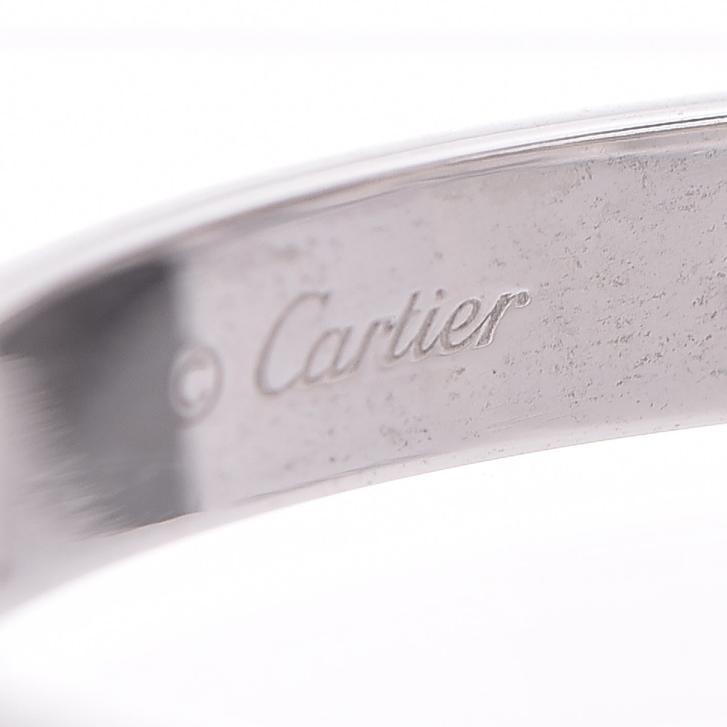 Cartier 18K White Gold 4 Diamond LOVE Bracelet 17 4 of 9