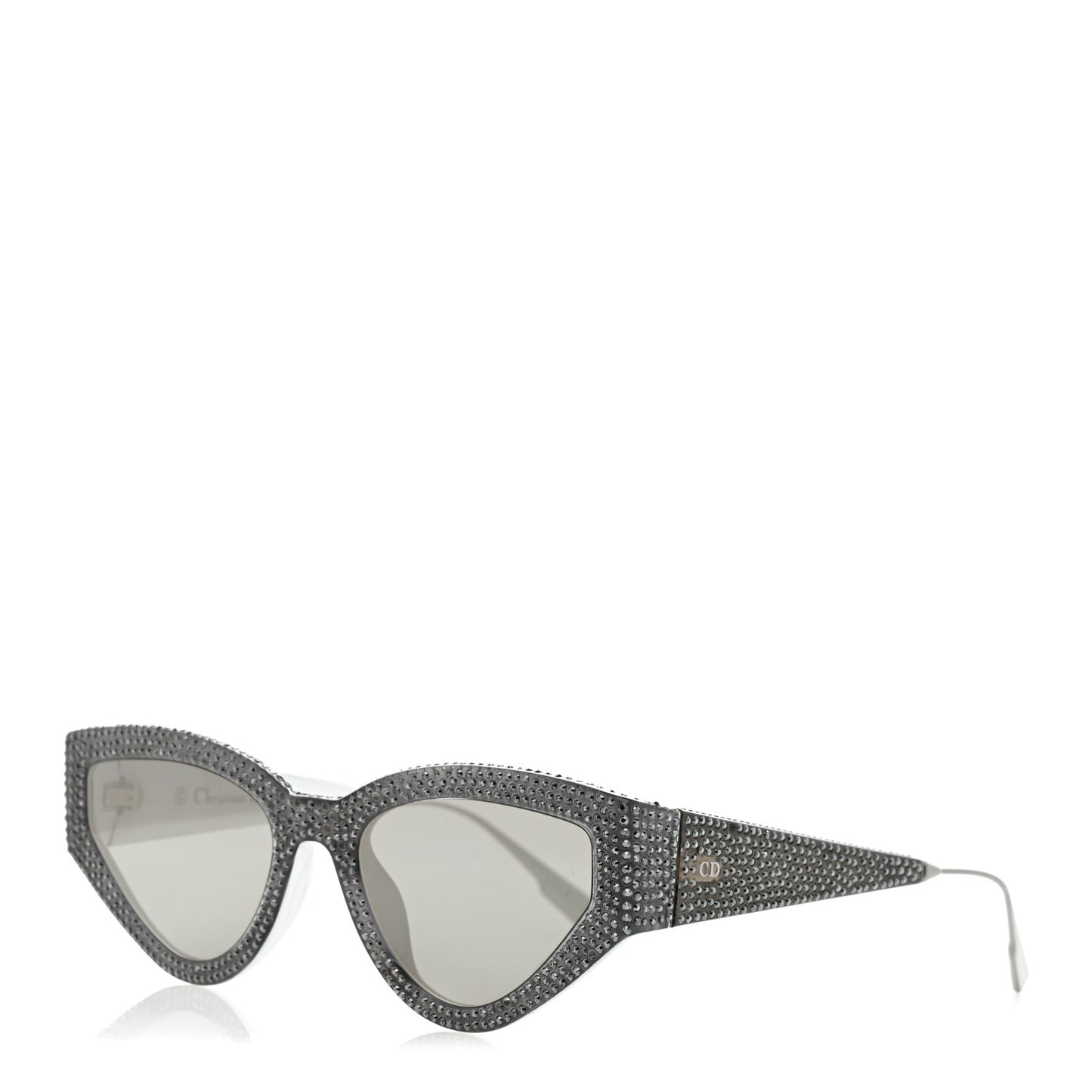 Acetate Crystal CatStyleDior1S Sunglasses Black