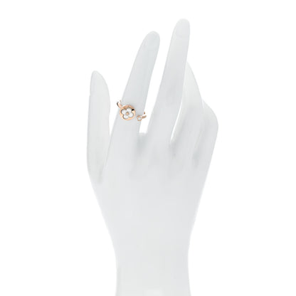 Louis Vuitton 18K Pink Gold Diamond Mother of Pearl Mini Color Blossom Sun Ring 54 7 2 of 5