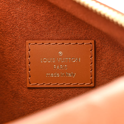 Louis Vuitton Calfskin Debossed Monogram Side Trunk Tan 6 of 9