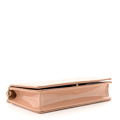 Christian Dior Patent Cannage Lady Dior Convertible Clutch Beige 5 of 10