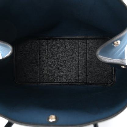 Hermes Toile Vache Country Garden Party Tote 36 MM Bleu De Malte Black 5 of 9