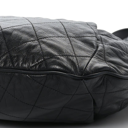 Chanel Calfskin Coco Pleats Hobo Black 9 of 9