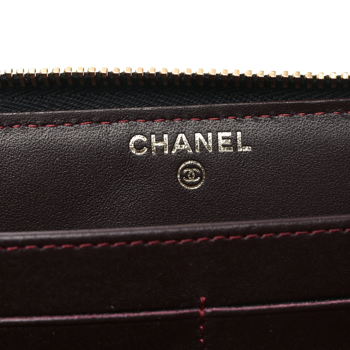 Caviar Quilted Large Gusset Zip Around Wallet Black