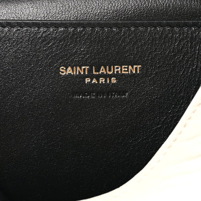 Saint Laurent Lambskin Large Cassandre Envelope Pouch Blanc Vintage 6 of 7