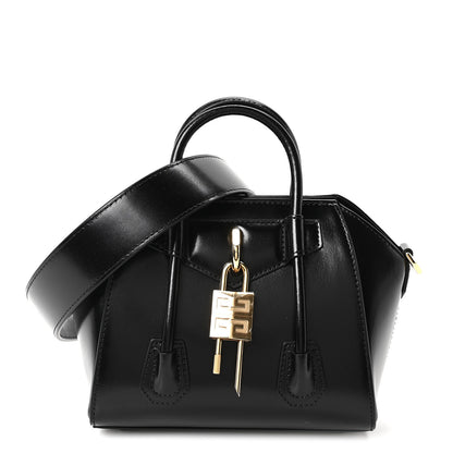 Givenchy Box Calfskin Toy Lock Antigona Shoulder Bag Black 1 of 8