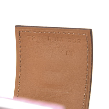Hermes Shiny Alligator Collier De Chien CDC Bracelet T2 5P Pink 5 of 7