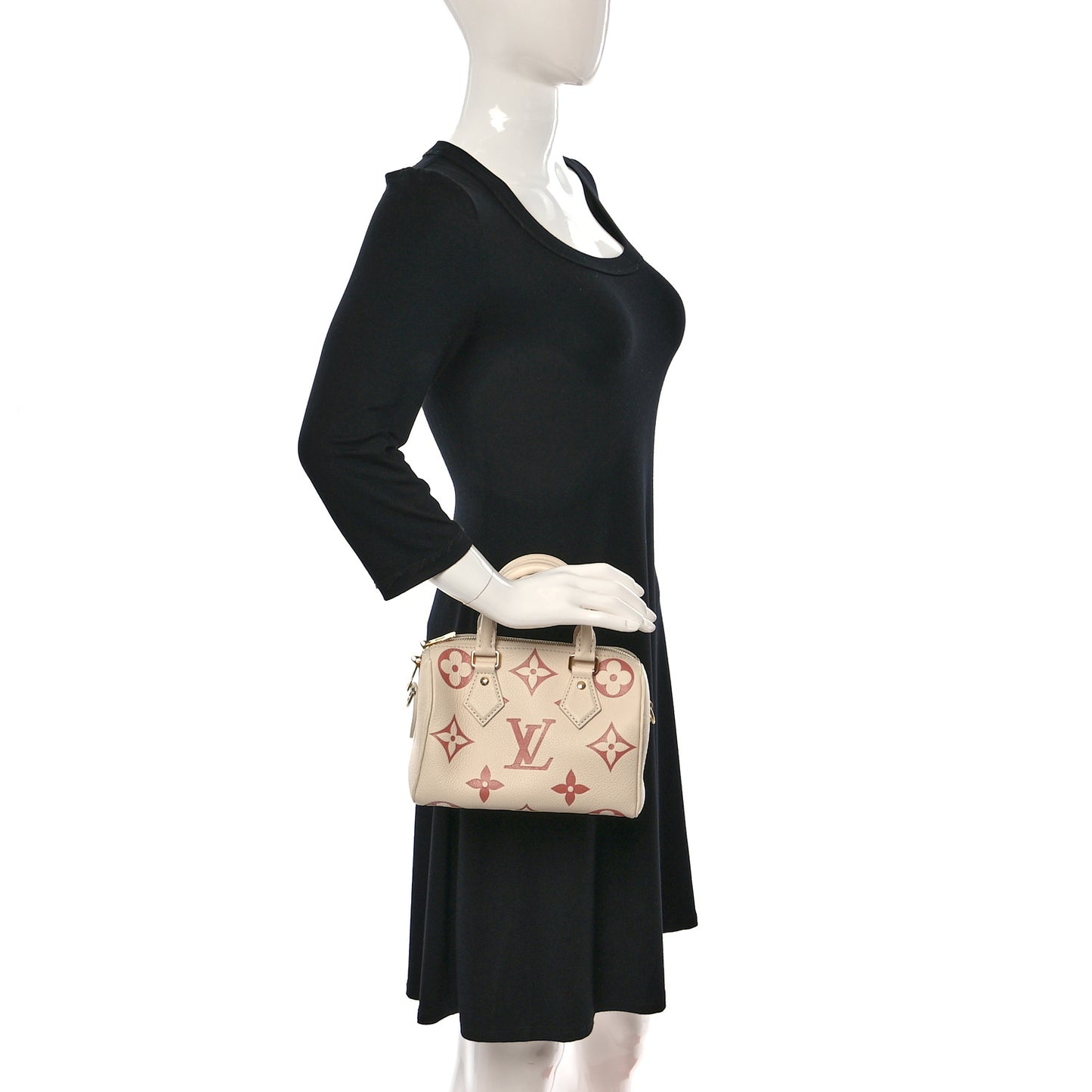 Empreinte Monogram Giant Speedy Bandouliere 20 Creme Rose Trianon