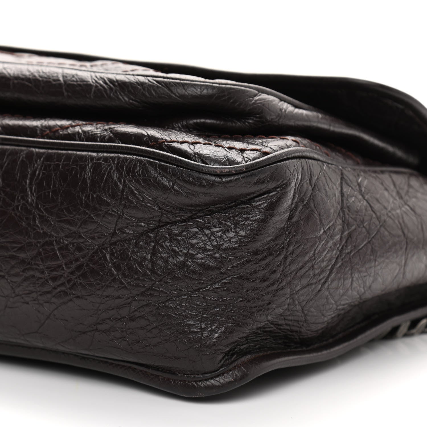 Saint Laurent Crinkled Calfskin Matelasse Monogram Large Niki Chain Satchel Tulip 10 of 14