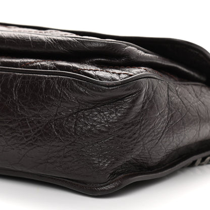 Saint Laurent Crinkled Calfskin Matelasse Monogram Large Niki Chain Satchel Tulip 10 of 14