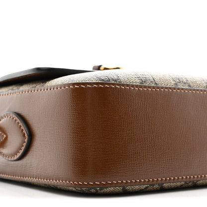 Gucci GG Supreme Monogram Small Horsebit 1955 Shoulder Bag Beige Brown Sugar 9 of 13