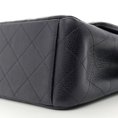 Chanel Caviar Quilted Maxi Double Flap Navy Blue 10 of 10