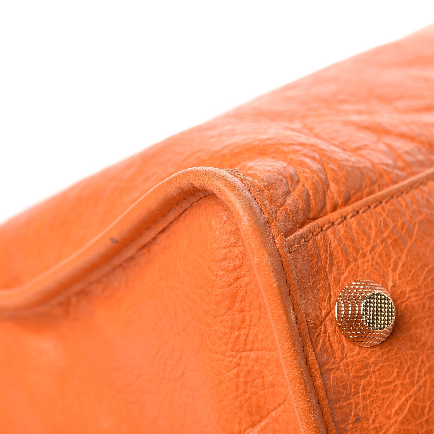 Balenciaga Agneau Giant 12 Gold Hardware Work Tangerine 10 of 13