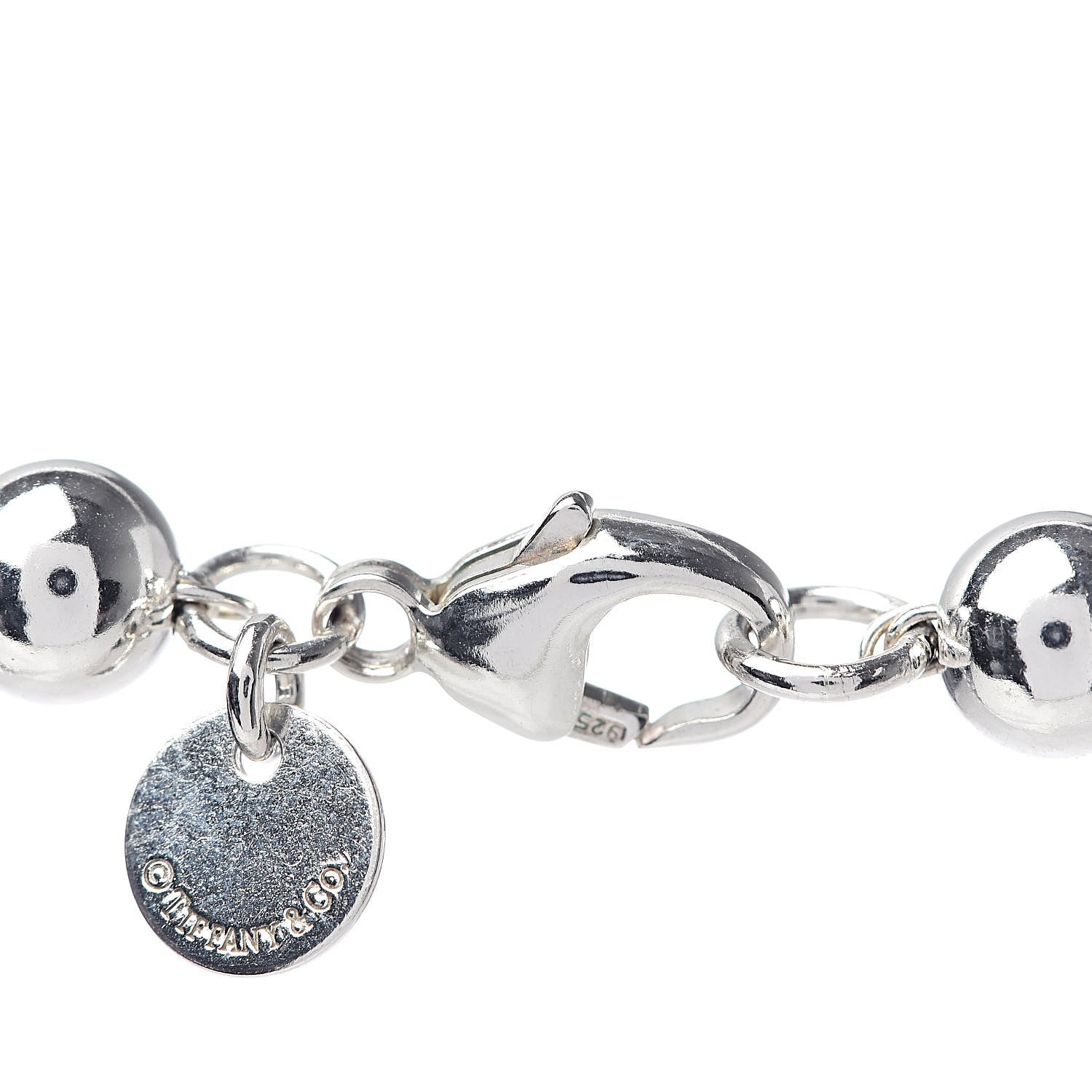 Tiffany Sterling Silver HardWear Graduated Ball Necklace 5 of 5