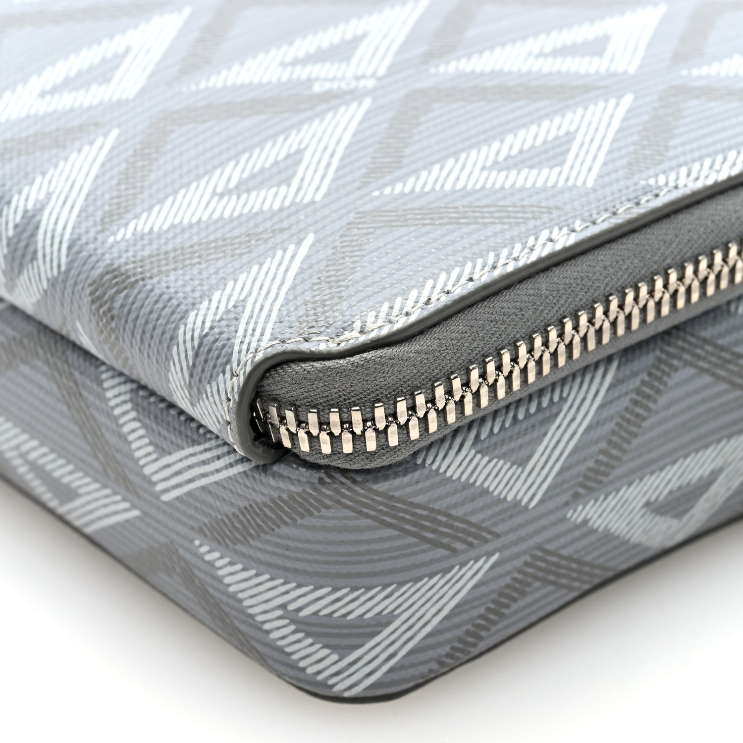 Christian Dior Coated Canvas CD Diamond Messenger Pouch Grey 10 of 10