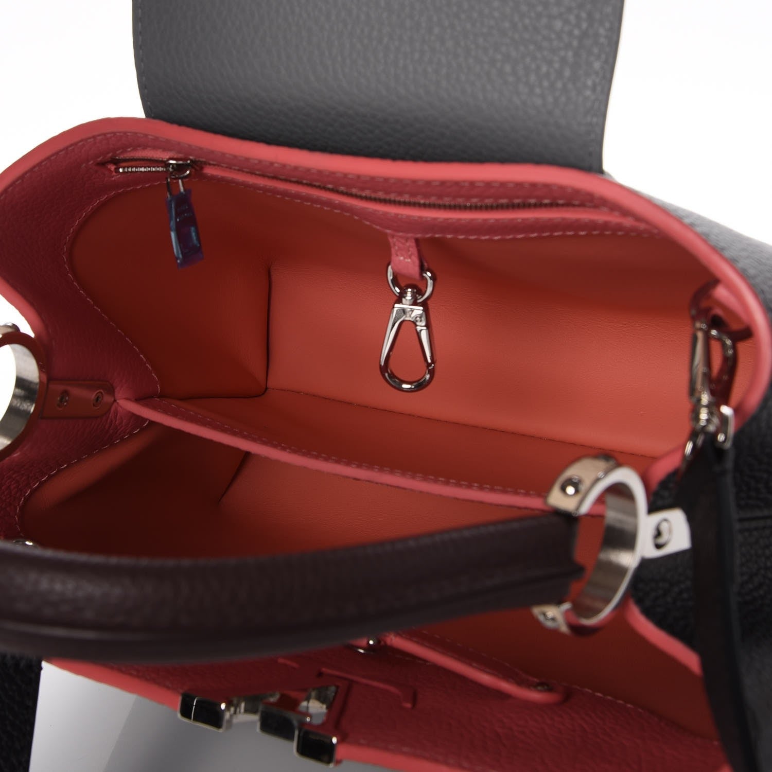 Louis Vuitton Taurillon Capucines PM Black Corail Gris 5 of 7