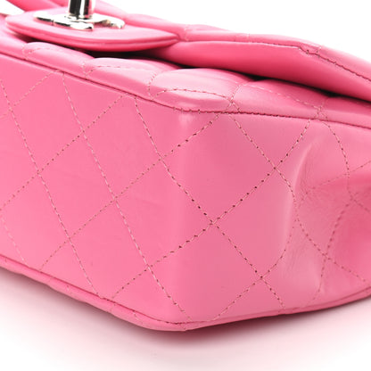 Chanel Lambskin Quilted Mini Rectangular Flap Pink 8 of 10