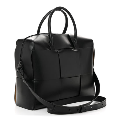 Bottega Veneta Calfskin Maxi Intrecciato Arco Briefcase Black 3 of 9