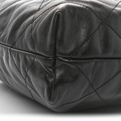 Chanel Shiny Calfskin Quilted Small Chanel 22 Black 10 of 11