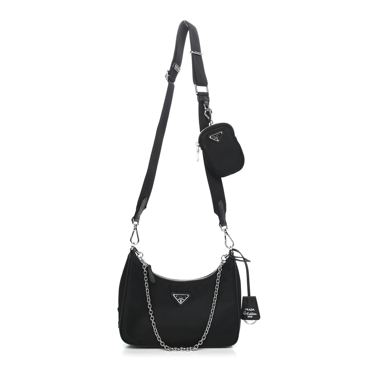 Nylon Re-Edition 2005 Shoulder Bag Black