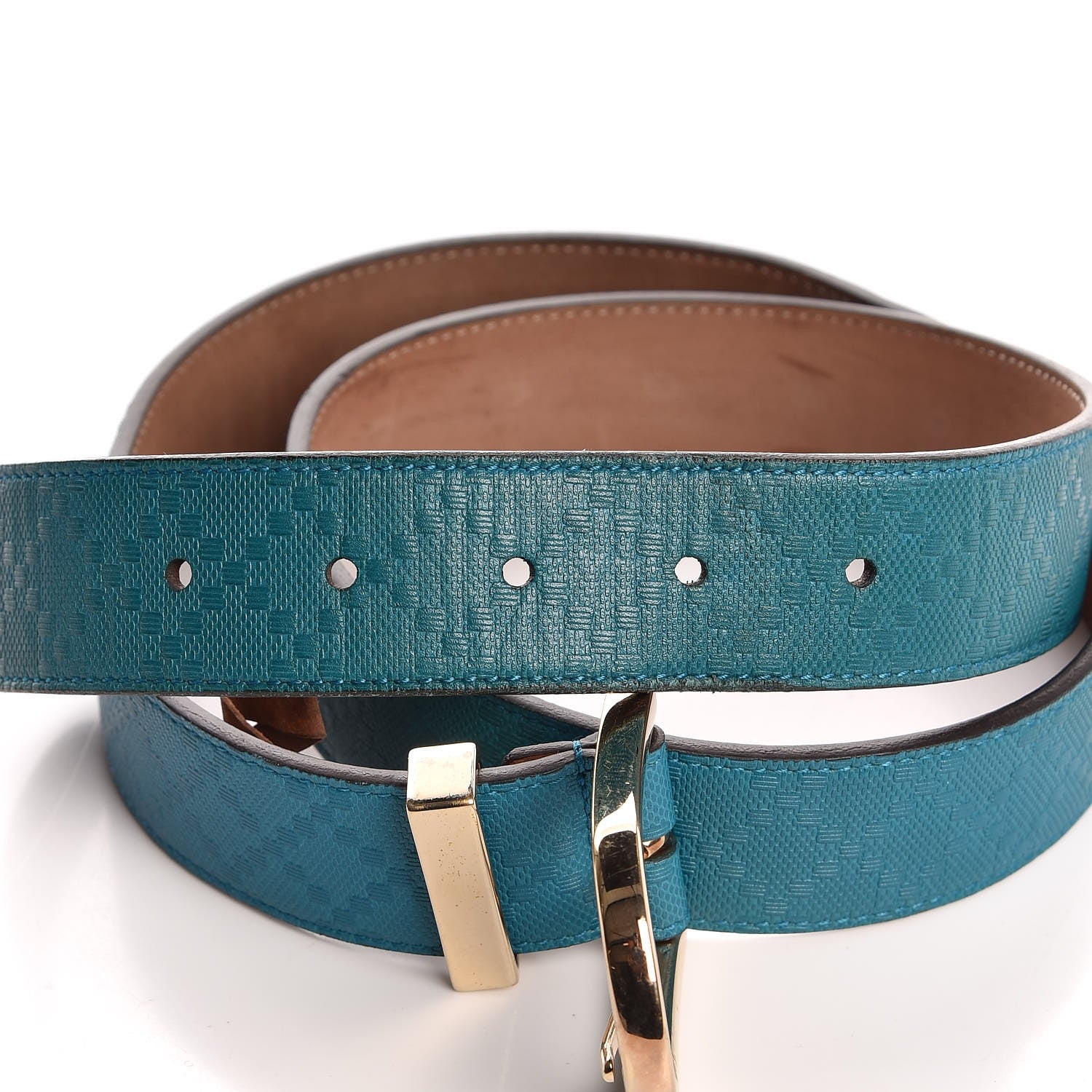 Gucci Bright Diamante Hilary Lux Belt 100 40 Deep Cobalt 4 of 7