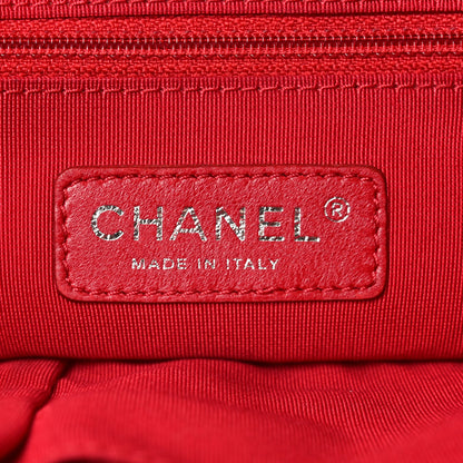 Chanel Nylon Bubble Quilt Shoulder Bag Red White 6 of 10