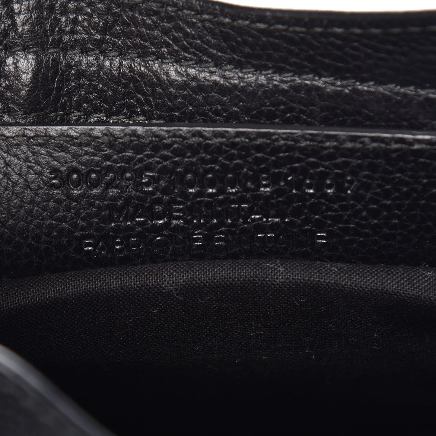 Grained Calfskin Classic Silver Hardware Mini City Black