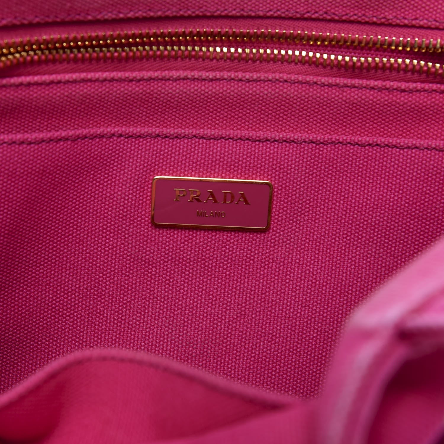 Prada Canapa Small Logo Tote Fuxia 8 of 10